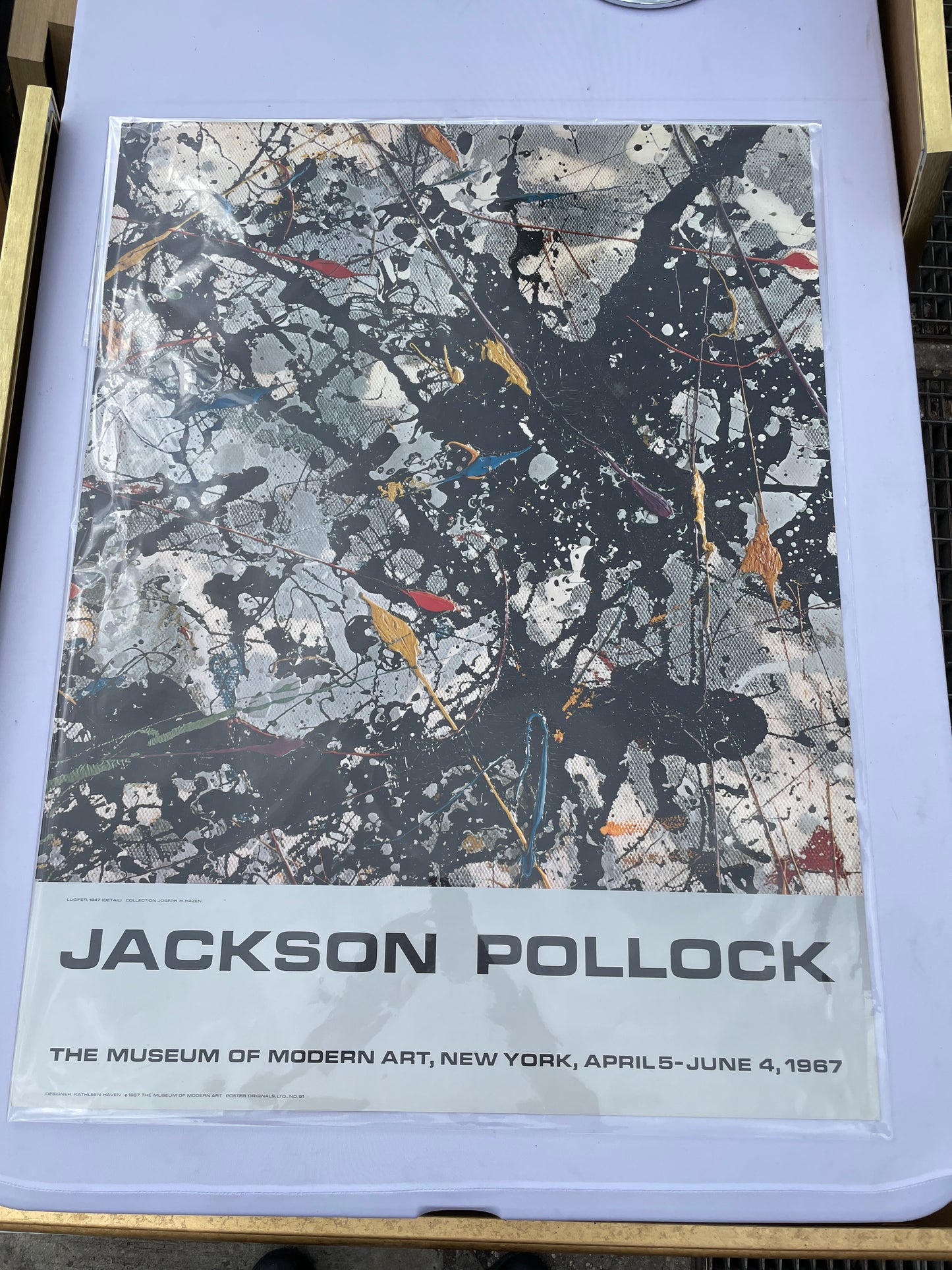 Jackson Pollock 1967 MOMA Exhibition Poster