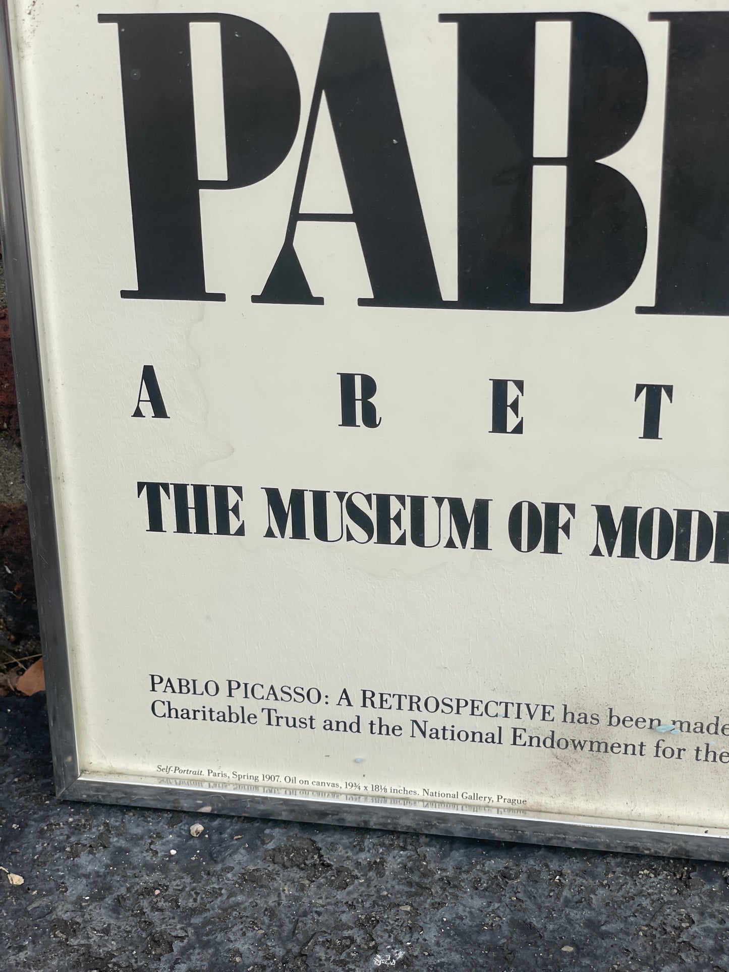 Pablo Picasso, "A Retrospective" Exhibition Poster, Museum of Modern Art New York, 1980