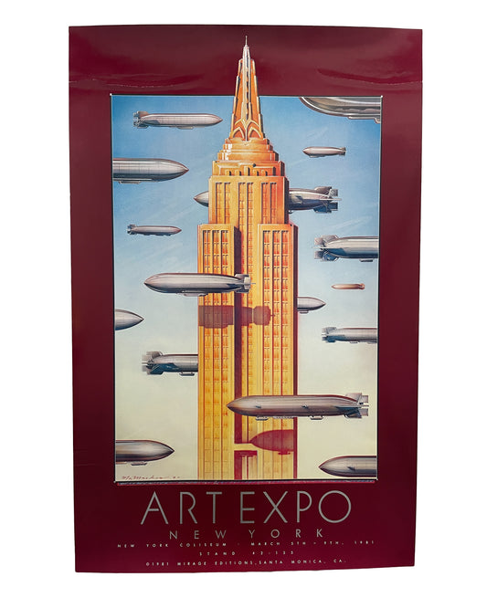 Art Expo New York poster by Dave McMacken, 1981