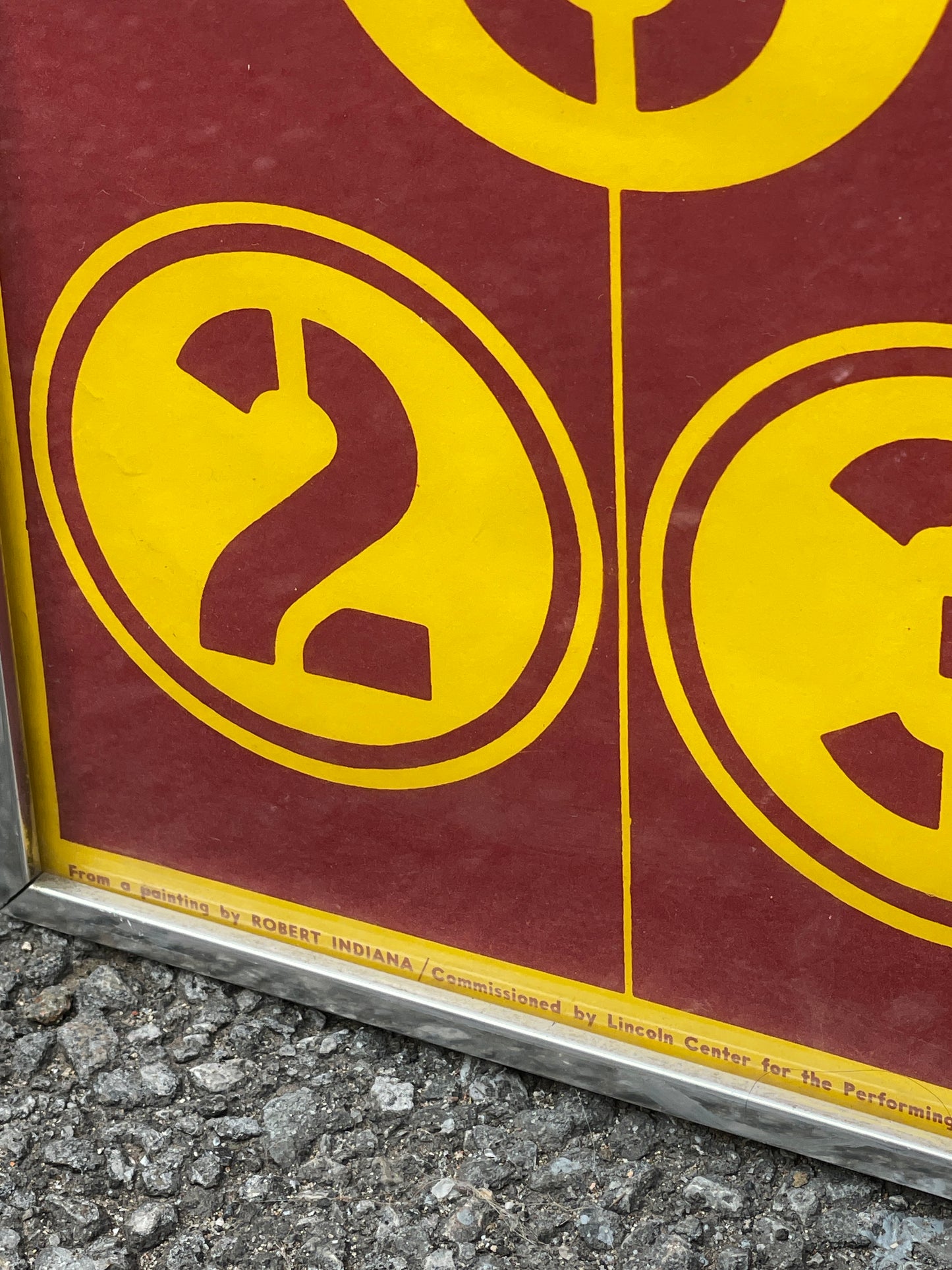 Robert Indiana, Lincoln Center Theater, 1964, Silkscreen poster