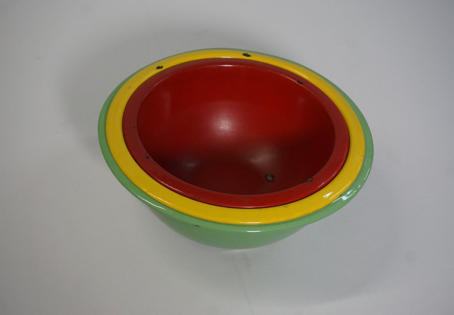 Three Antique Enameled Bowls