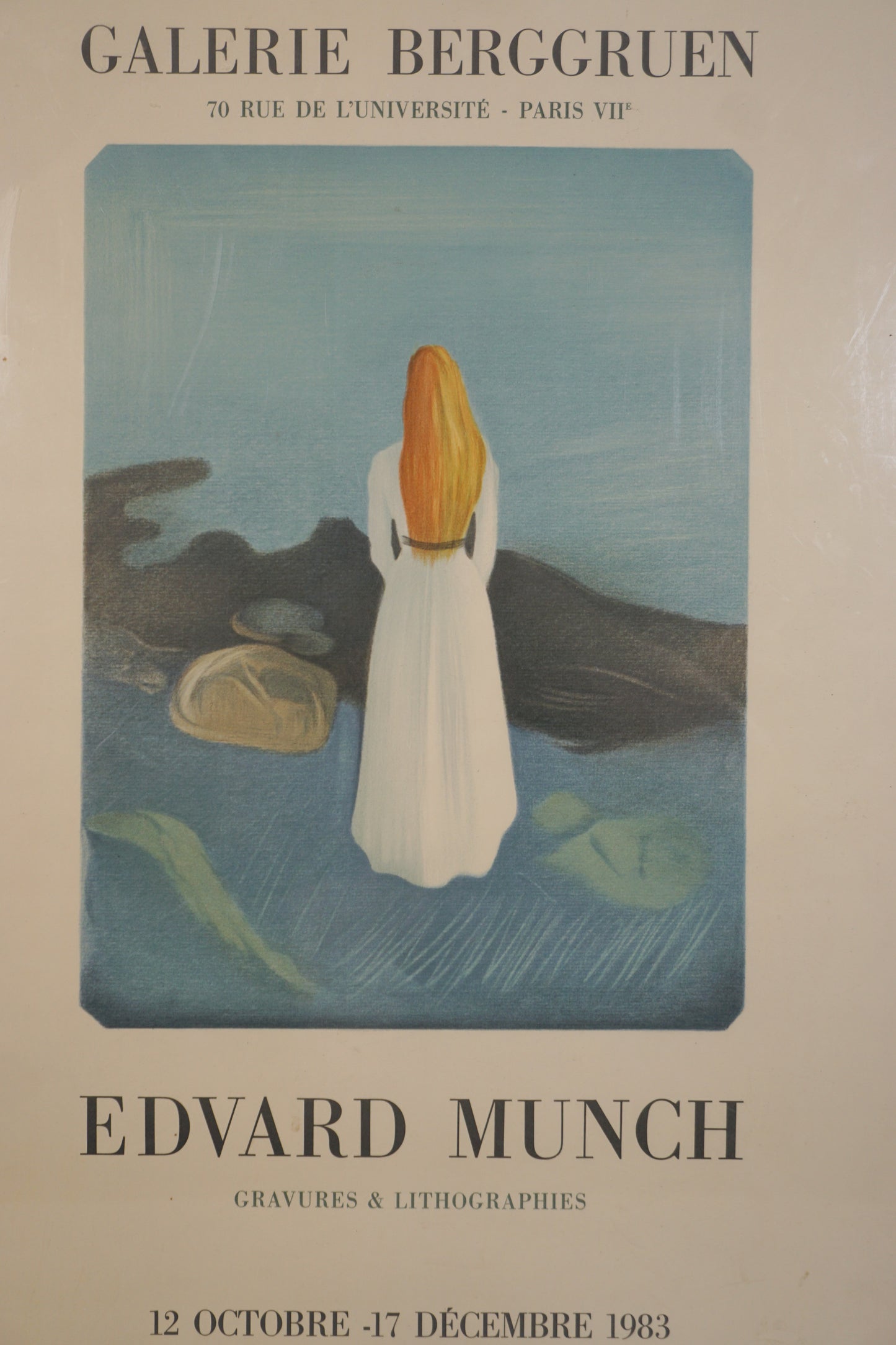 Edvard Munch, Gravures and Lithographs, exhibition poster, 1983