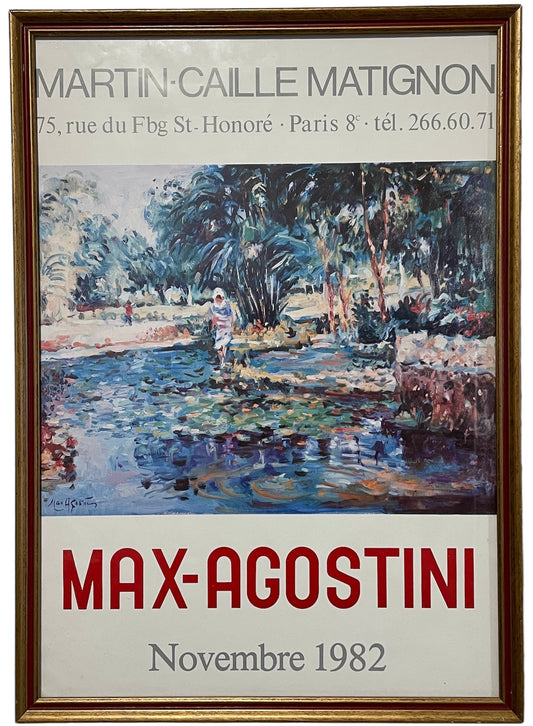 Max Agostini exhibition poster, France, 1982