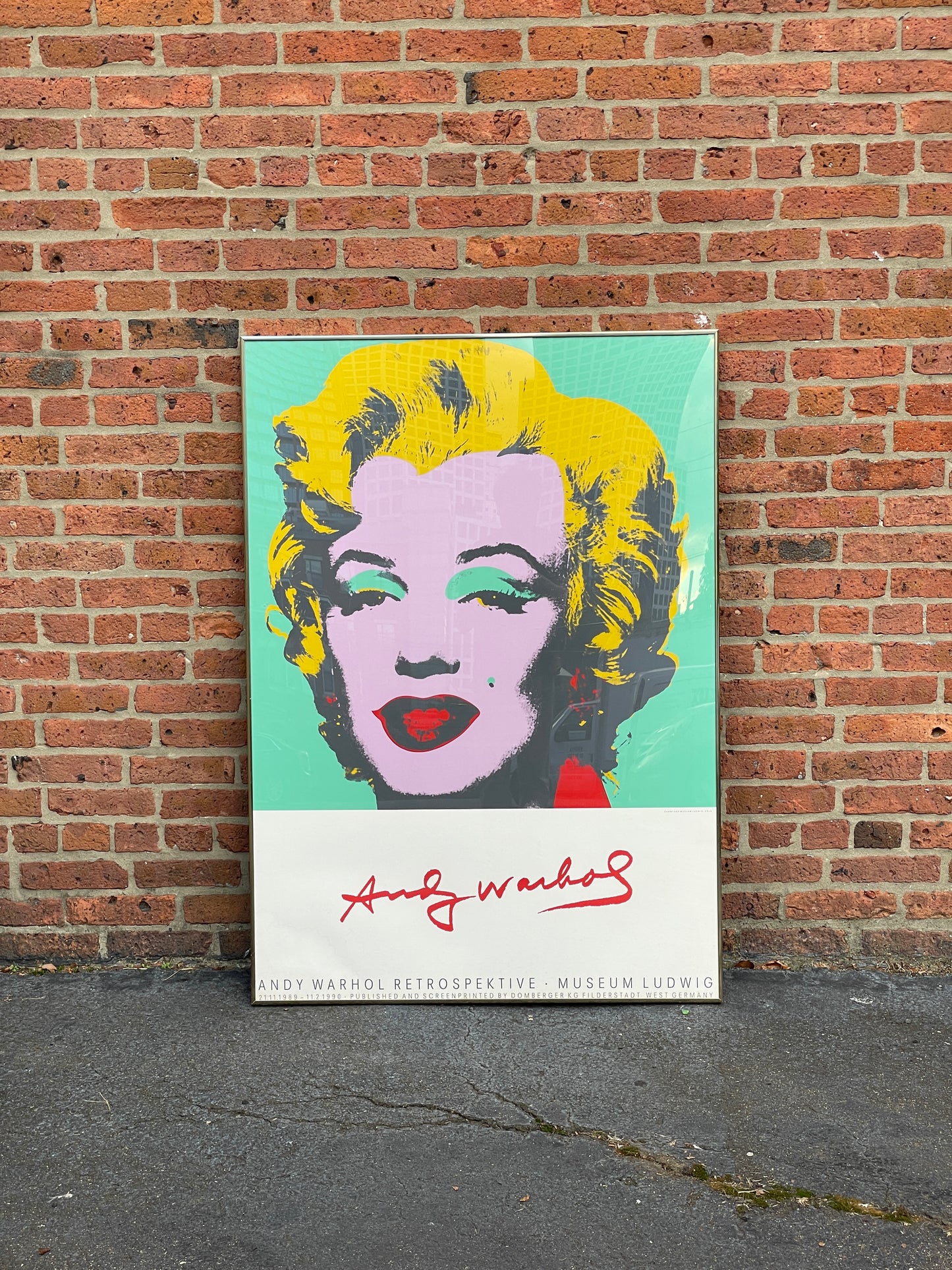 Andy Warhol Marilyn Monroe, Screenprint Exhibition Poster