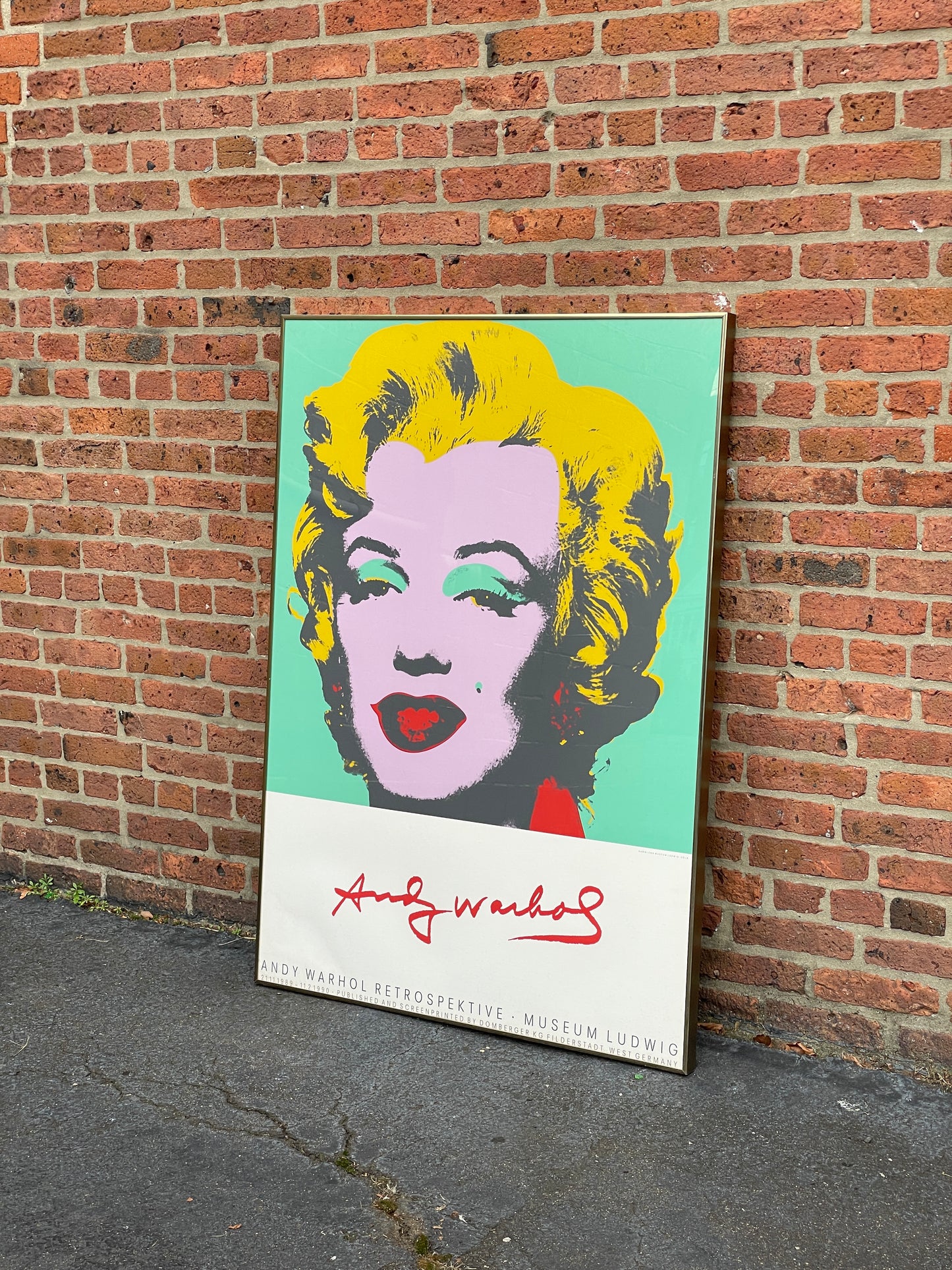 Andy Warhol Marilyn Monroe, Screenprint Exhibition Poster