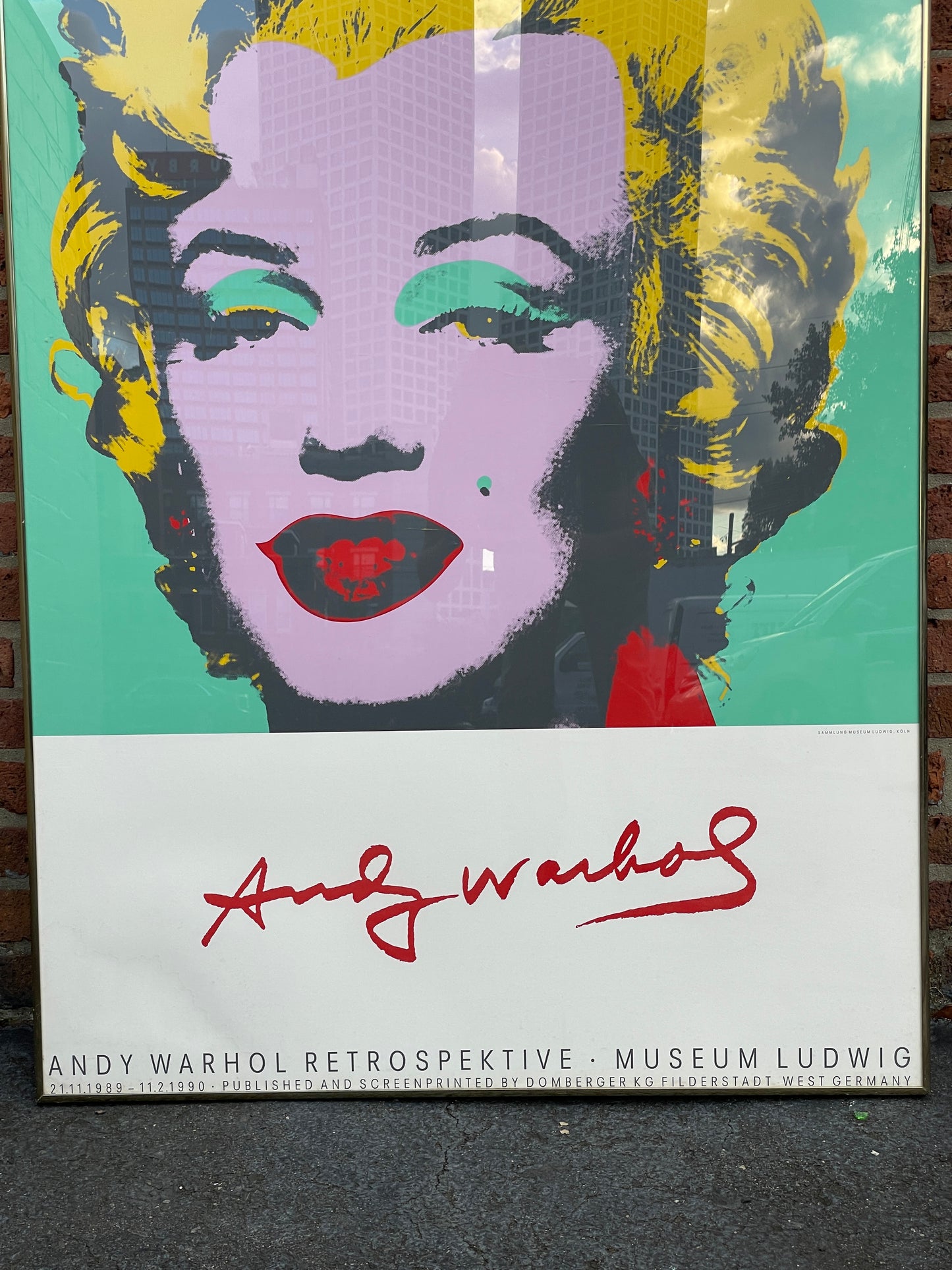 Andy Warhol Marilyn Monroe, Screenprint Exhibition Poster