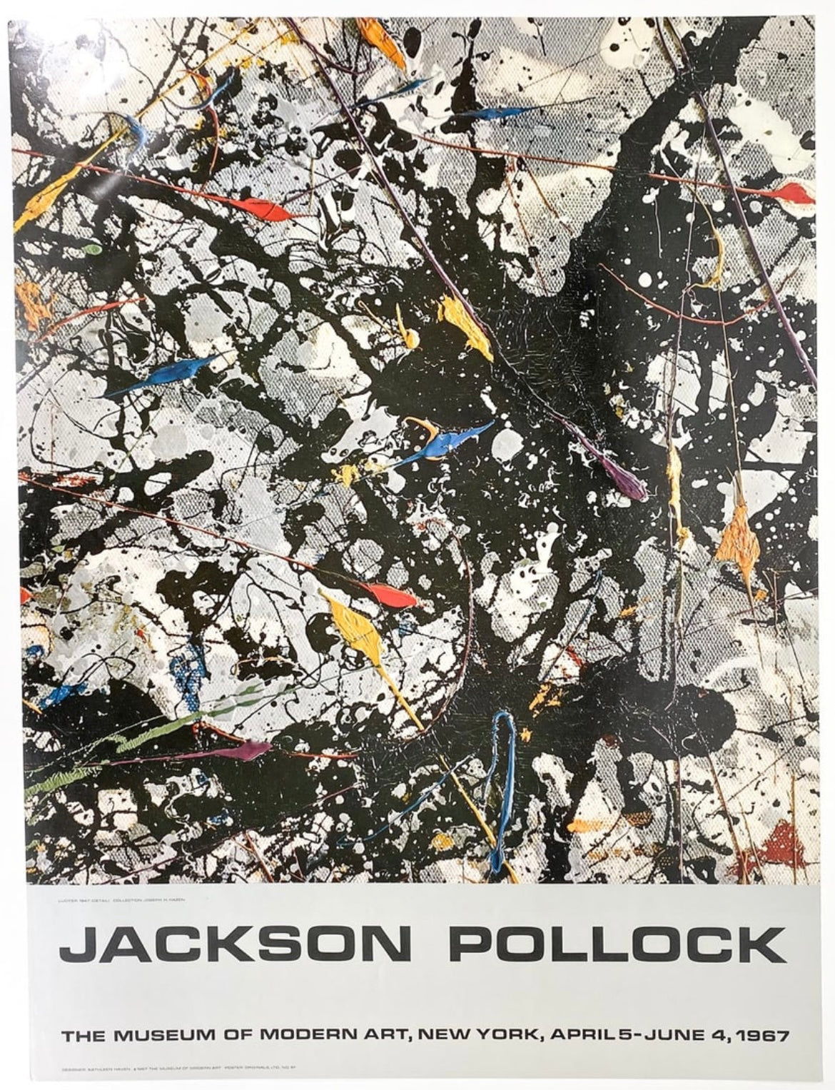Jackson Pollock 1967 MOMA Exhibition Poster