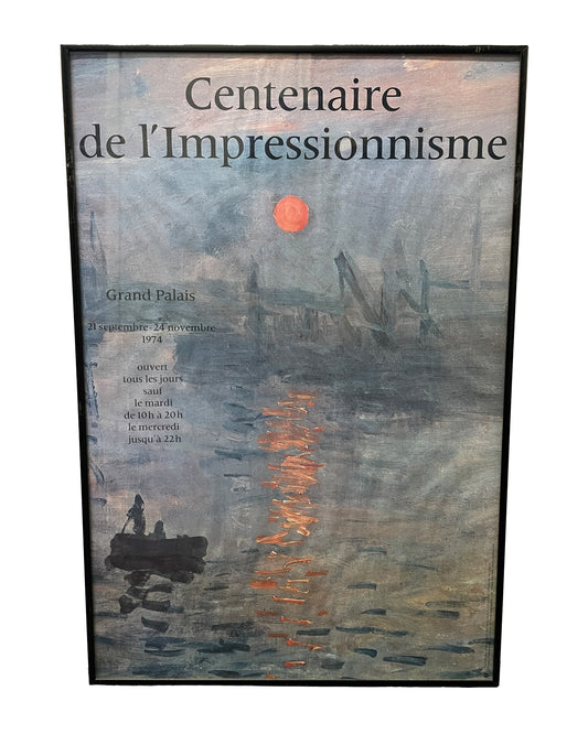 Centenair de l'Impressionnisme exhibition poster, France, 1974