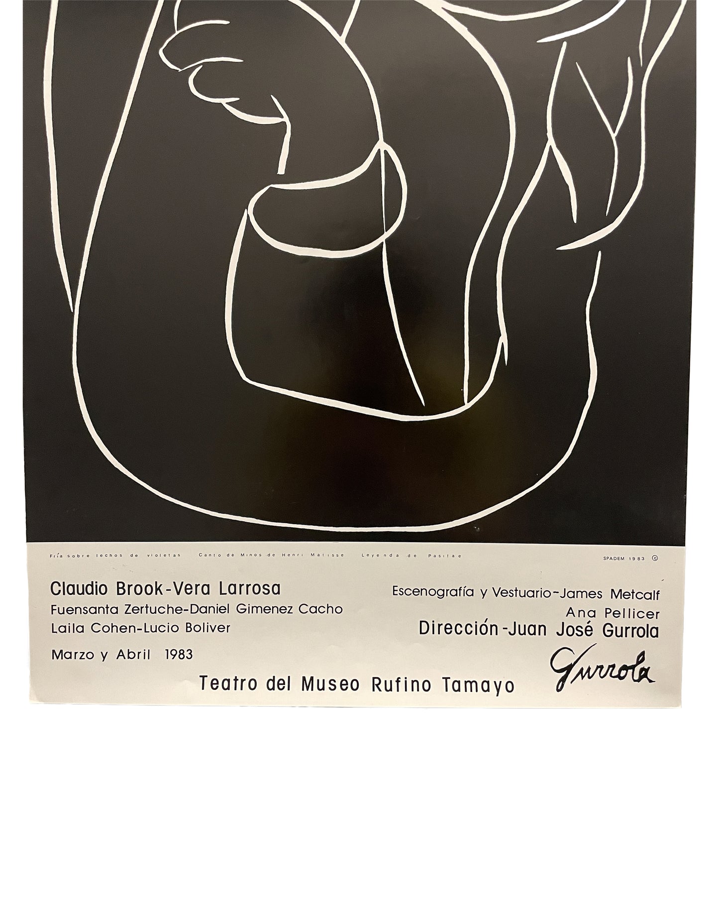 Henri Matisse exhibition poster, Pasifae, 1983