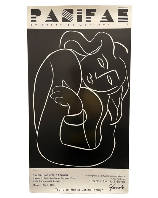 Henri Matisse exhibition poster, Pasifae, 1983