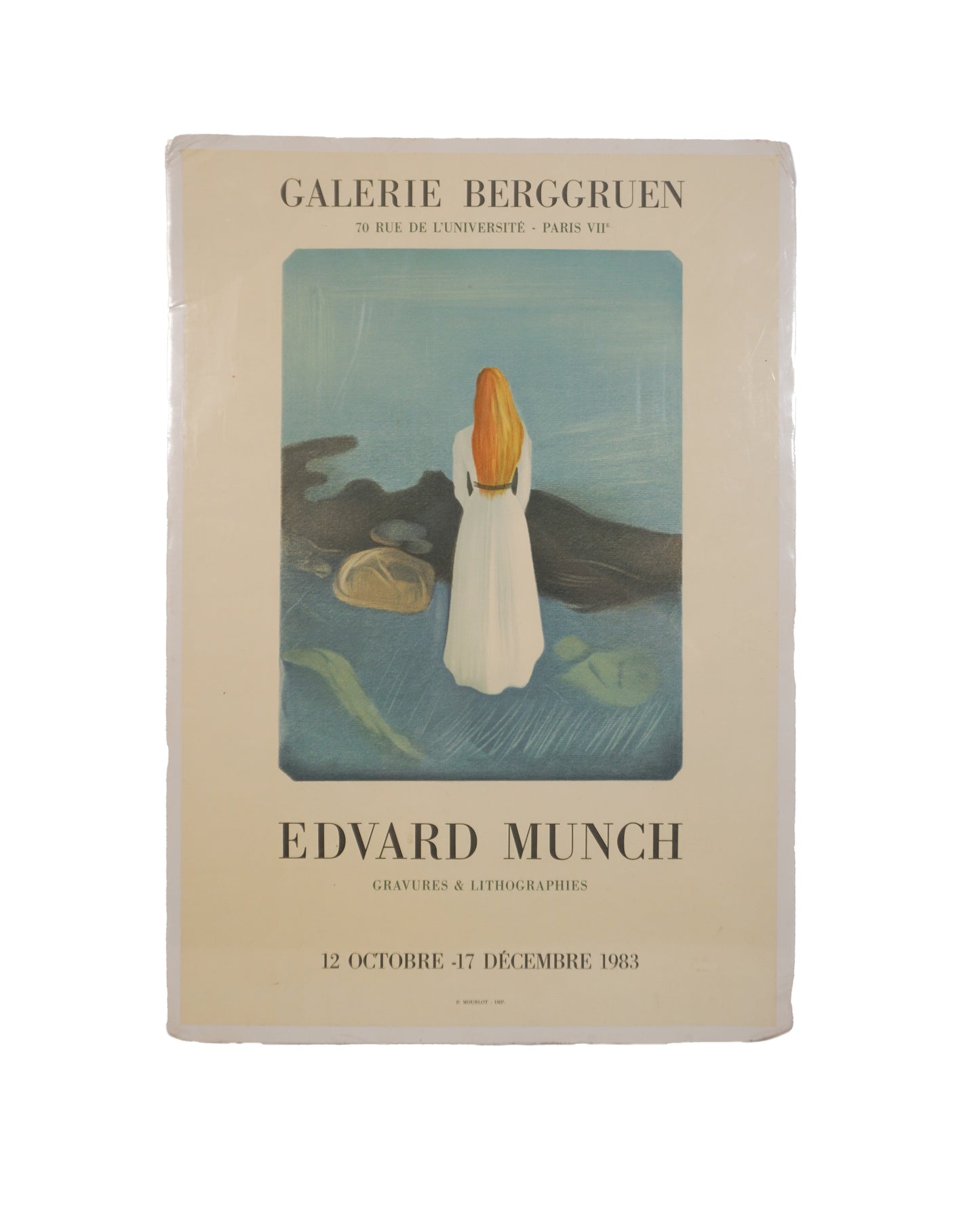 Edvard Munch, Gravures and Lithographs, exhibition poster, 1983
