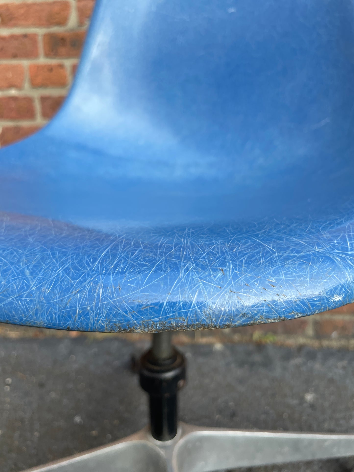 Eames for Herman Miller Fiberglass Shell Swivel Office Chairs on Casters