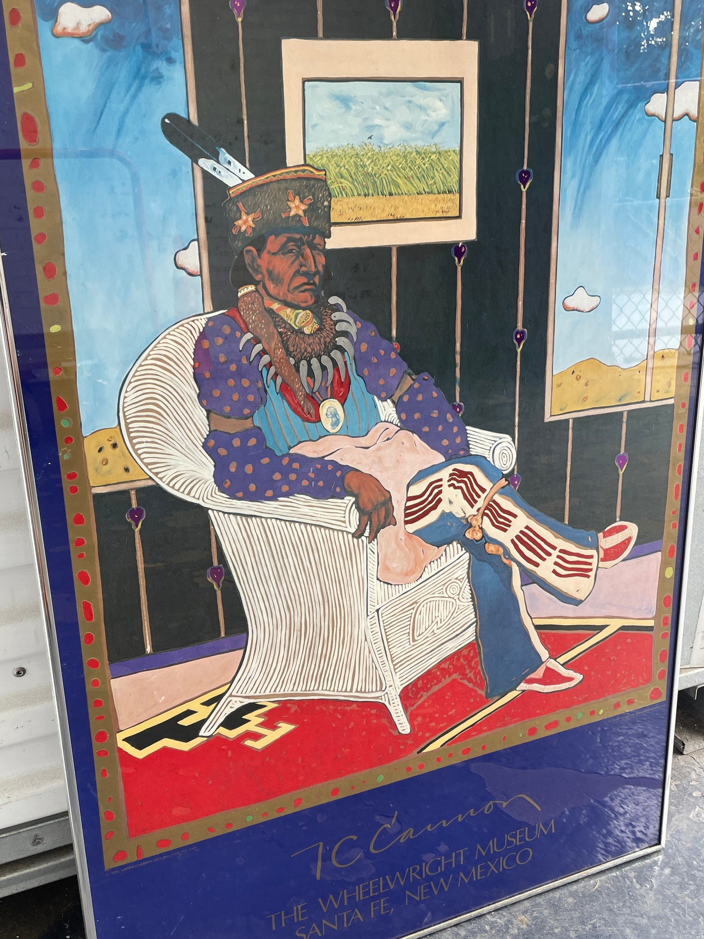 T.C. Cannon, "Collector No. 5" lithograph poster, 1978