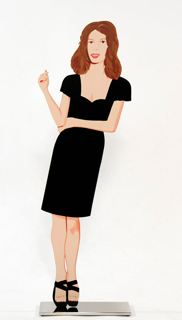 Alex Katz, Cecily (Black Dress Cut-Out), 2017