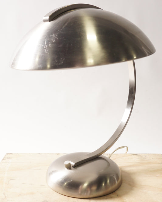 Chrome space age table lamp