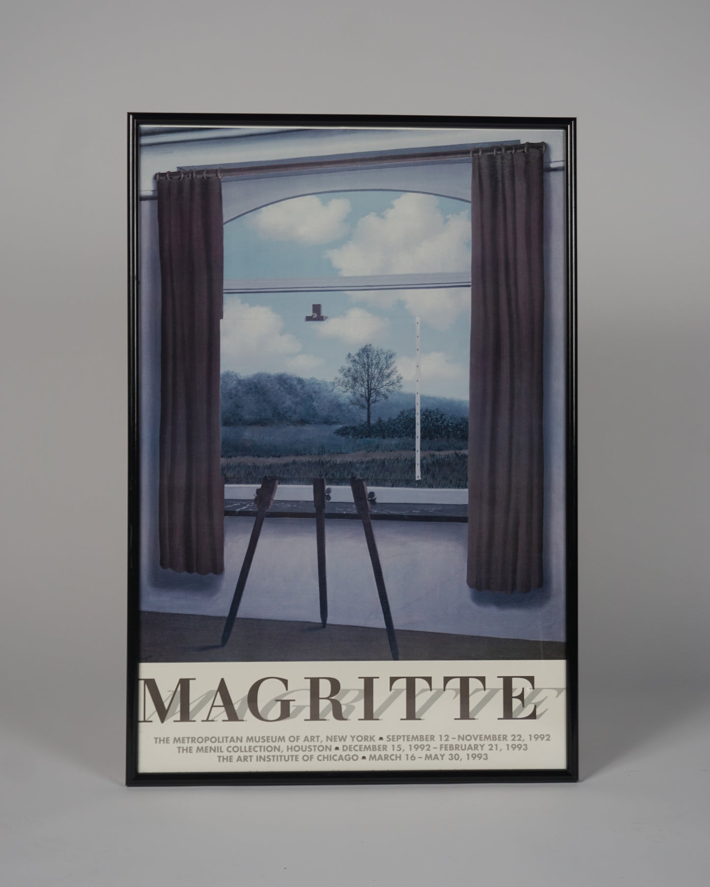 René Magritte, The Human Condition, Exhibition Poster, 1992-1993