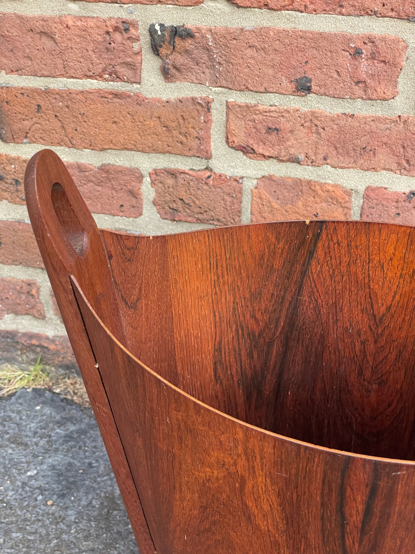 Einar Barnes for P.S. Heggen, 1960s Rosewood waste paper basket, Made in Norway